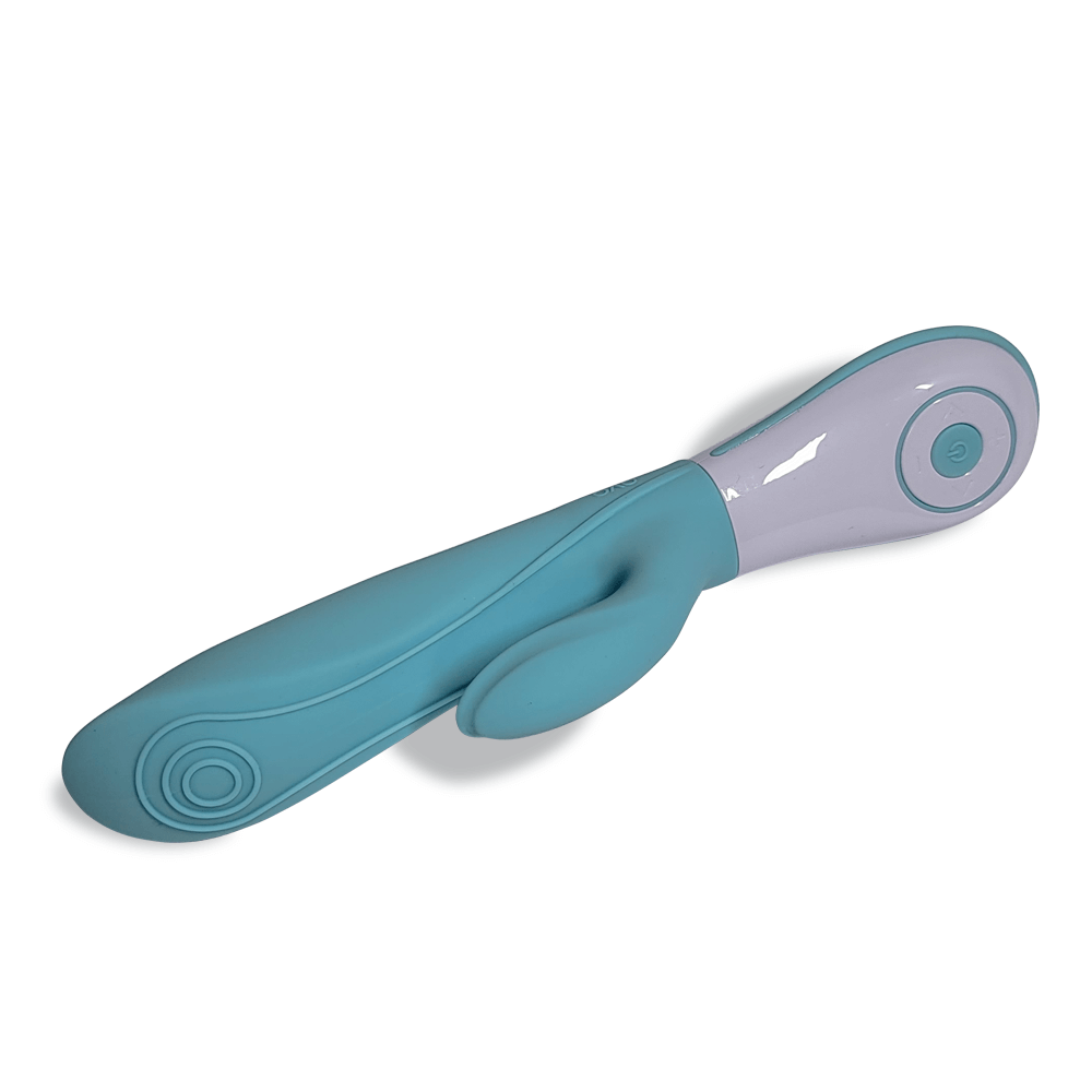 OVO E7 Rechargeable Silicone Rabbit Vibrator - Aqua LT Distributors LLC OVO E7 Rechargeable Silicone Rabbit Vibrator - Aqua LT Distributors LLC